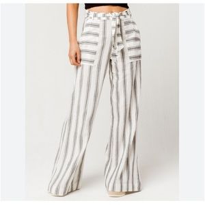 O’Neill Pants | O’Neill Sandoval Wide Leg Texture Striped Pants Size 25